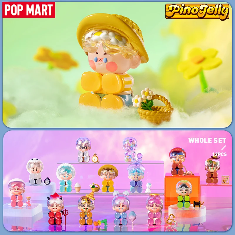 

POP MART Pino Jelly How Are You Feeling Today Series Blind Box Toy Kawaii Doll Action Figure Toys Collectible Model Mystery Box