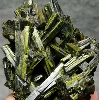 Natural Green Tourmaline Quartz Crystal Cluster Mineral Energy Gem Gift Room Decoration Home Furnishings 2