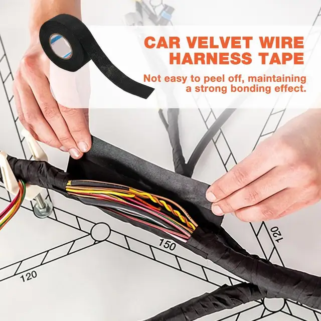 Auto Wire Wrapping Car Tape Noise Resistance Adhesive Friction Tape Auto  Cable Harness Self-Adhesive Electrical Tape - AliExpress