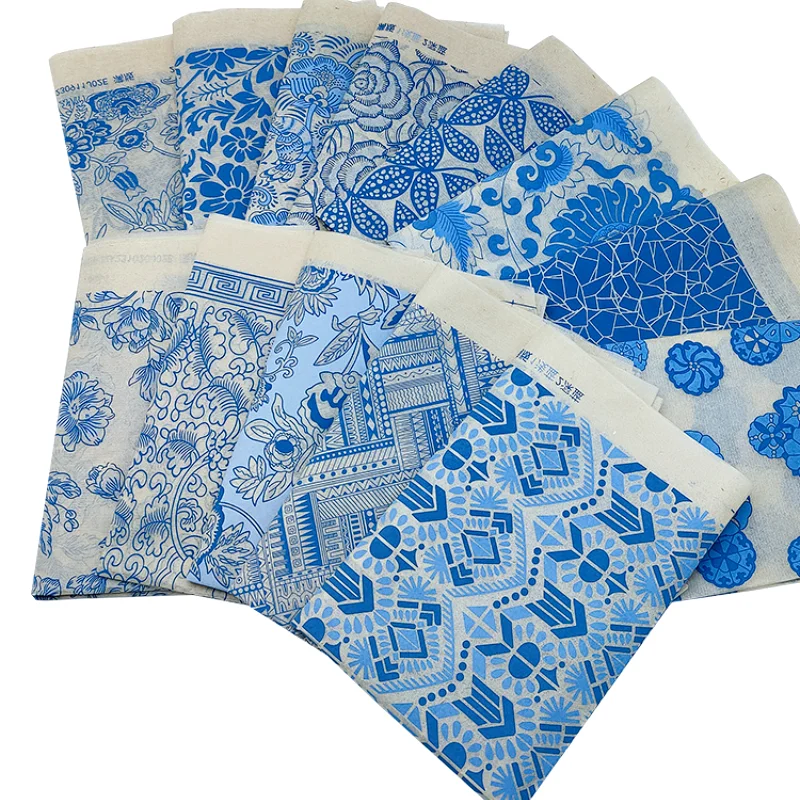 Creative Ceramic Decals Blue and White Porcelain Ceramics Clay Transfer Paper DIY Pottery Handicrafts Coloring Tool 1PCS