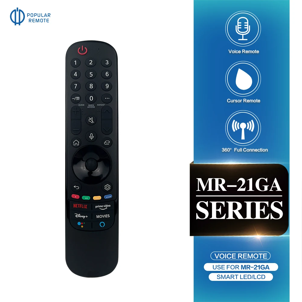 Mr21Ga Sostituire Per 2021 Lg Magic Remote Con Sostituzione Funzione Vocale Puntatore Per Lg Uhd Oled Qned Nanocell 4K 8K Smart Tv