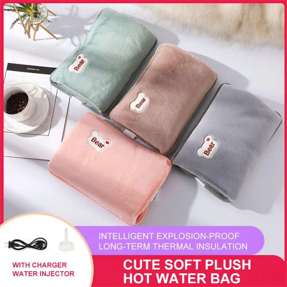 1/2PCS Electric Hot Water Bag Soft Winter Hand Warmer Reusable Hot Water  Bottle EU Plug Rechargeable Warm Hand Pocket - AliExpress