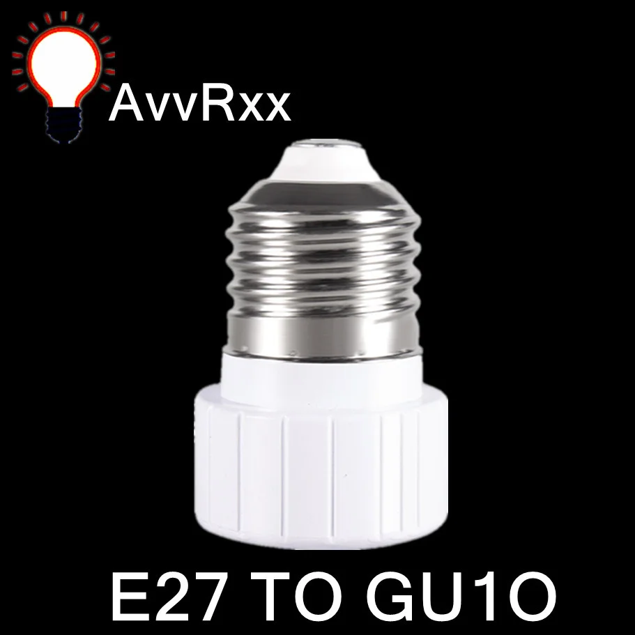 AvvRxx 1pc E27 to GU10 Converter LED Light Lamp Bulb Adapter Adaptor Screw Socket Ceramic Material Converter Socket Light Bulb