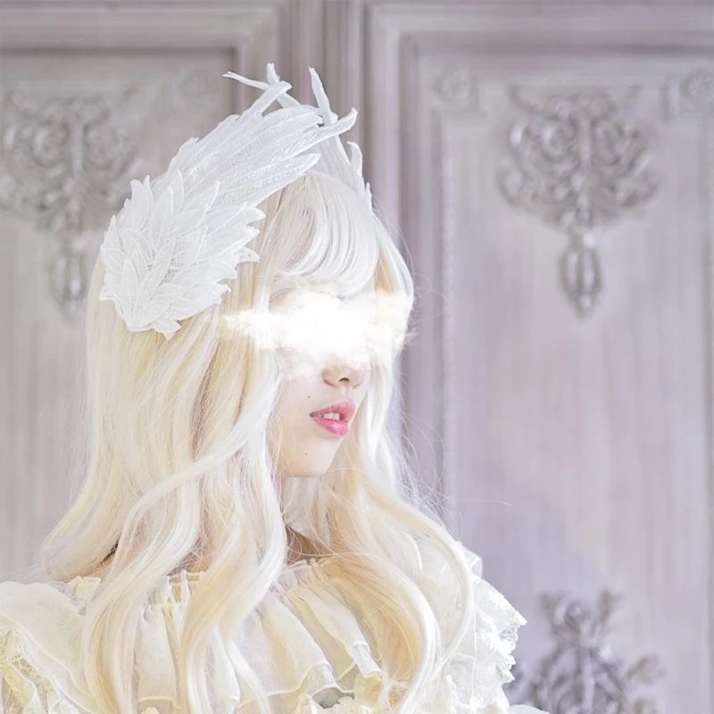 

Angel Wing Hair Clips Angel Wing Hairpin Barrette Girl Edge clip Cosplay Halloween Gothic Headwear Accessories
