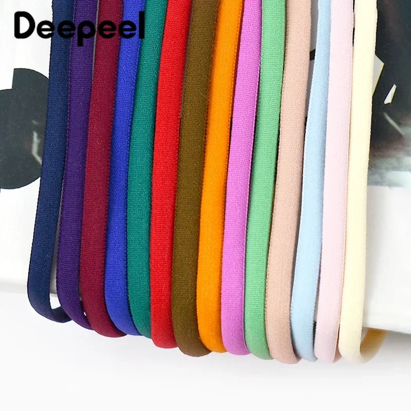 10/20 미터 Deepeel 3/5mm 나일론 탄성 밴드 오일 코어 로프 머리 탄력 테이프 귀 교수형 마스크 밧줄 신발 의류 액세서리