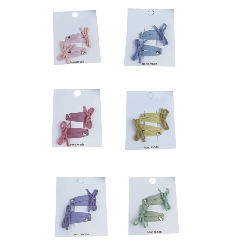 

2 шт., темпераментная заколка для волос ярких цветов, заколка с бантом для детской фотографии