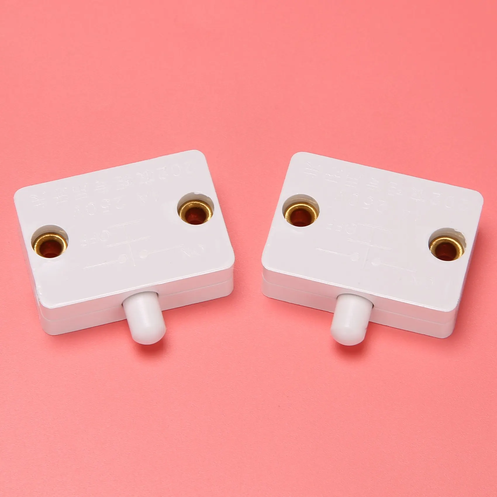 6Pcs Door Led Switch for Closet Light Normally Closed Cabinet Electrical Lamp Switches for Closet Pantry Cabinet White