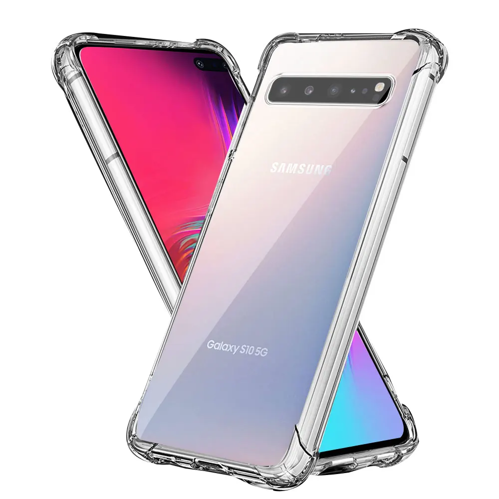 Shockproof Clear TPU Soft Silicone Transparent Airbag Phone Case Cover