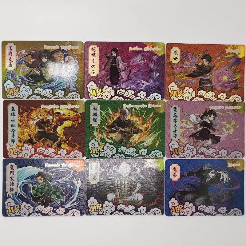 

Anime Demon Slayer Tomioka Giyuu Rengoku Kyoujurou Tamayo Enmu Tsuyuri Kanao collection card Children's toys Board game card