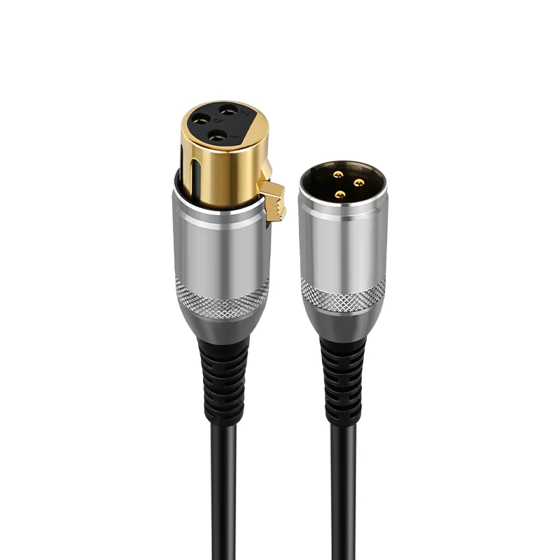 YYTCG XLR 케이블 노래방 마이크 사운드 캐논 케이블 HIFI XLR 오디오 케이블 스테레오 금도금 XLR 플러그 남성-여성