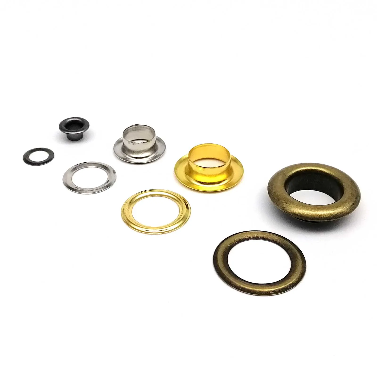 Eyelet Grommet Ring 50 sets 6mm 8mm 10mm 12mm Leather Bag Shoes Belt Canvas Cap Clothes With Washer Air Hole Repair
