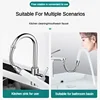 16-60cm Universal Faucet Extender Stainless Steel 360° Rotation Kitchen Sink Anti-Splash Nozzle Aerator Extension Hose 4