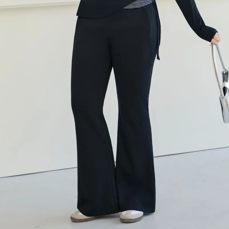 American Style Cool Stretch Flared Trousers Casual Plus Size Hot Girl Women's Wear Premium Slim Long Pants