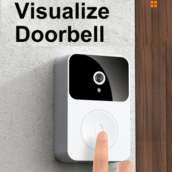 x9 Wireless Video Doorbell Camera Visual Smart IP Doorbell Night Vision Real-Time Monitoring Remote Intercom Security Door Bell 1