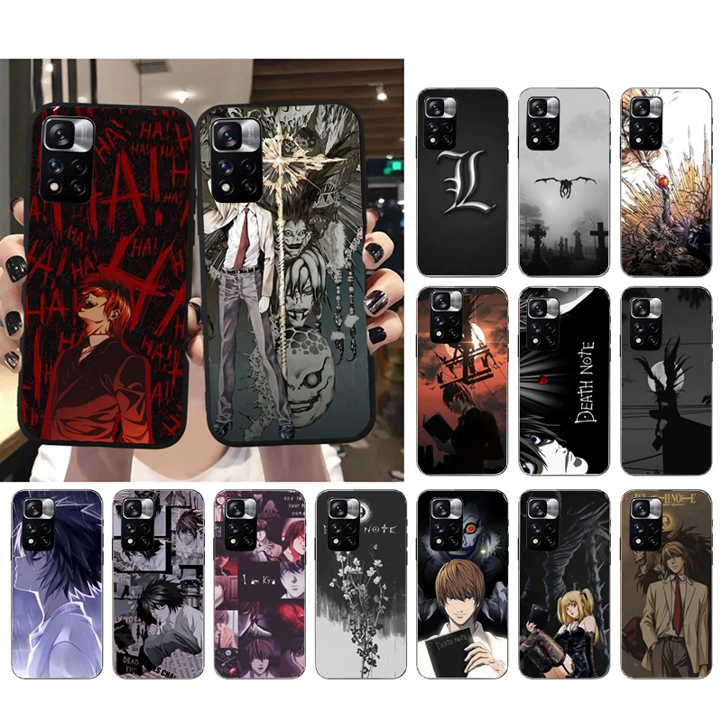 

Death Note Anime Phone Case For Xiaomi Redmi note 13 12 Pro 11S 11 10 Pro 10S 12S Redmi 10 9C 13C