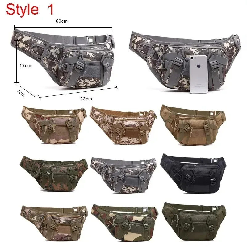 Tactical Belt Pack - Military Waist Pouch for Outdoor, EDC & 5.6" Phones (MOLLE Compatible)