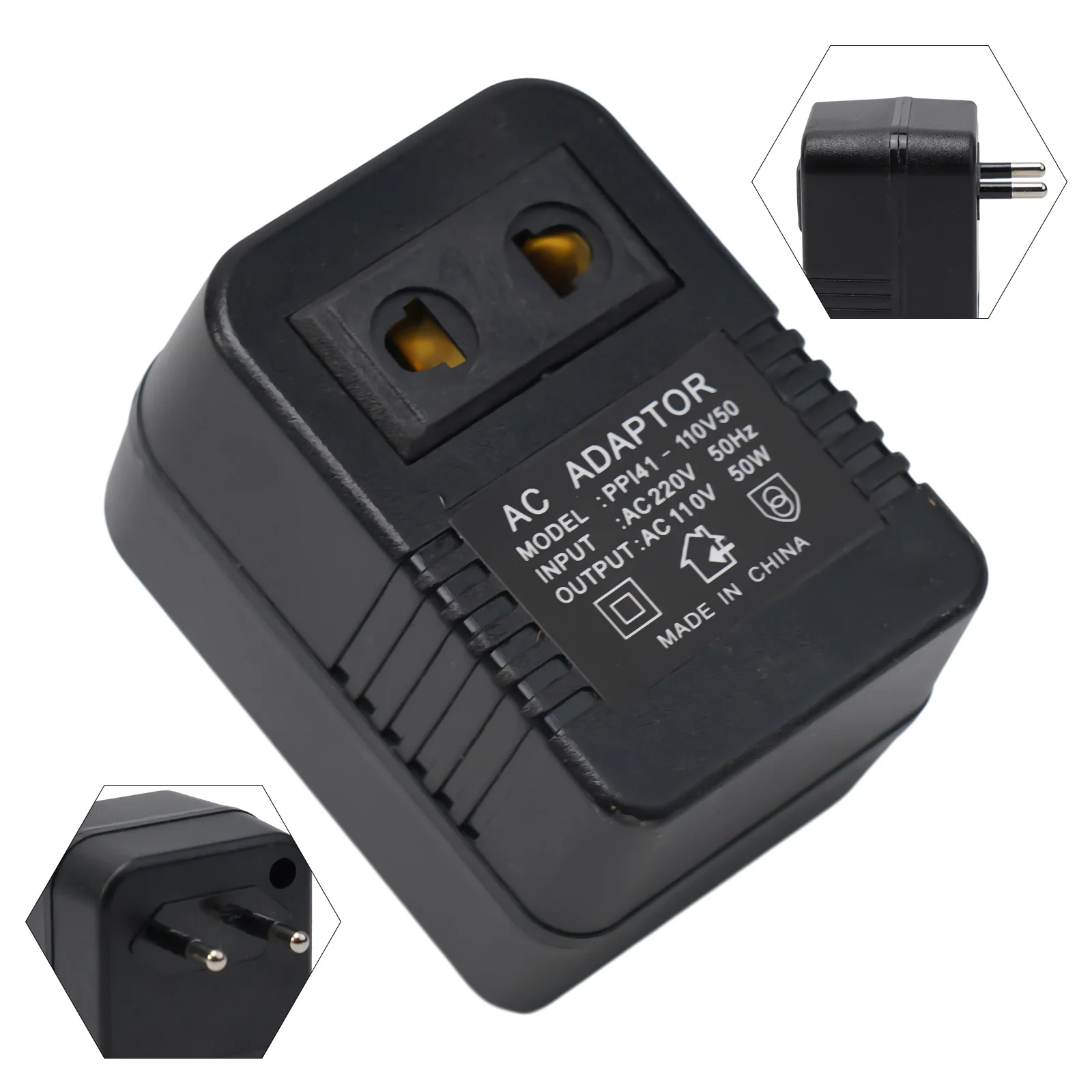 Voltage Converter 220V To 110V 1pc EU Plug 50/100W