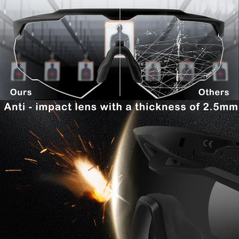 3 Lens Impact-Resistant Safety Glasses 3