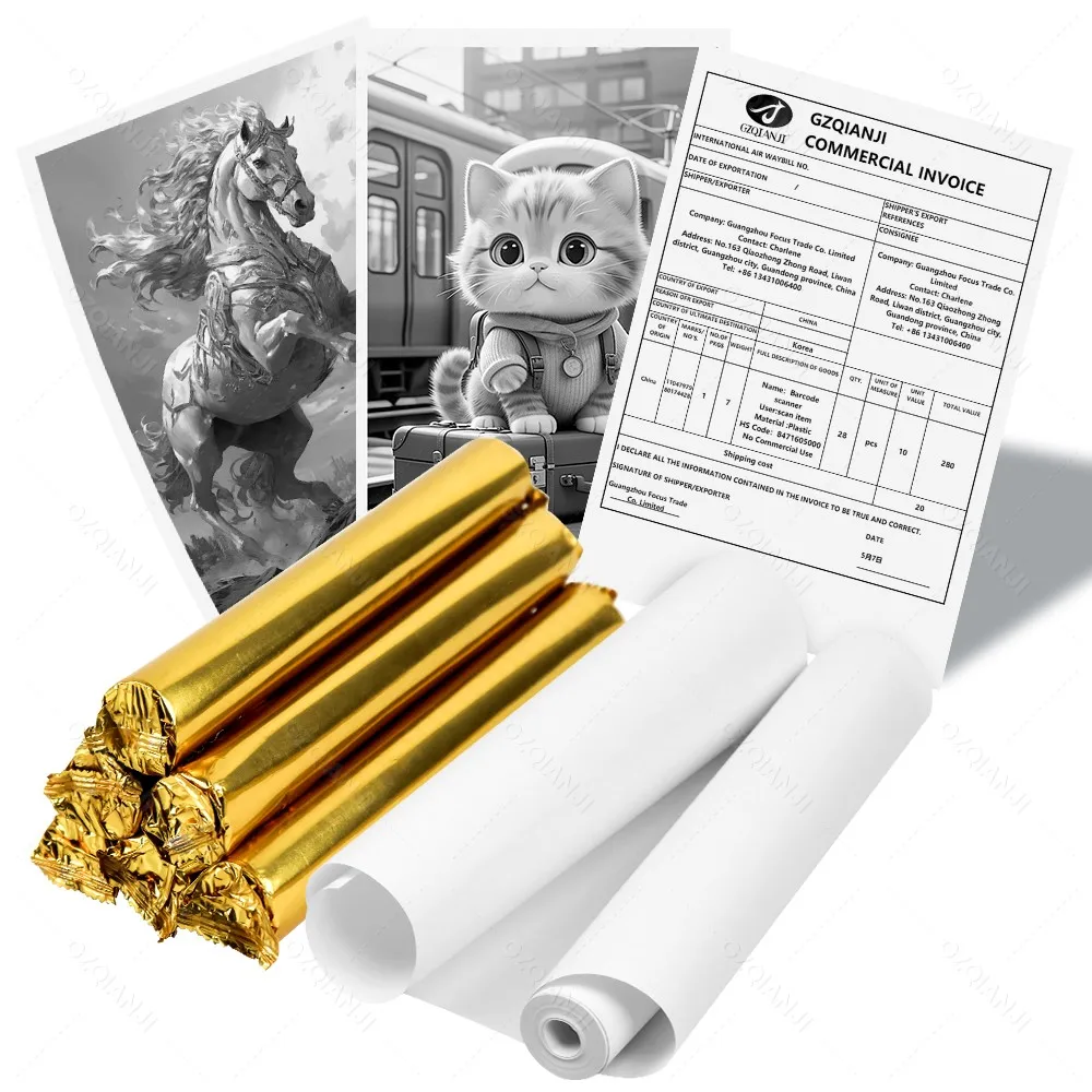 A4 Thermal Paper 210*30mm for A4 Wireless Bluetooth A40 Portable Thermal Printer Folding Paper Roll 1/2/4/6/10 20Rolls