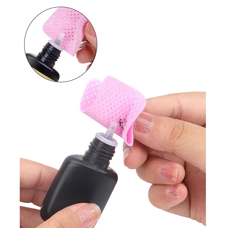 1000/600/500/300/200/100pcs Lint-Free Nail Polish Remover Wipes Napkin UV Gel Nail Polish Removal Pads Paper Cleaning Tools 3
