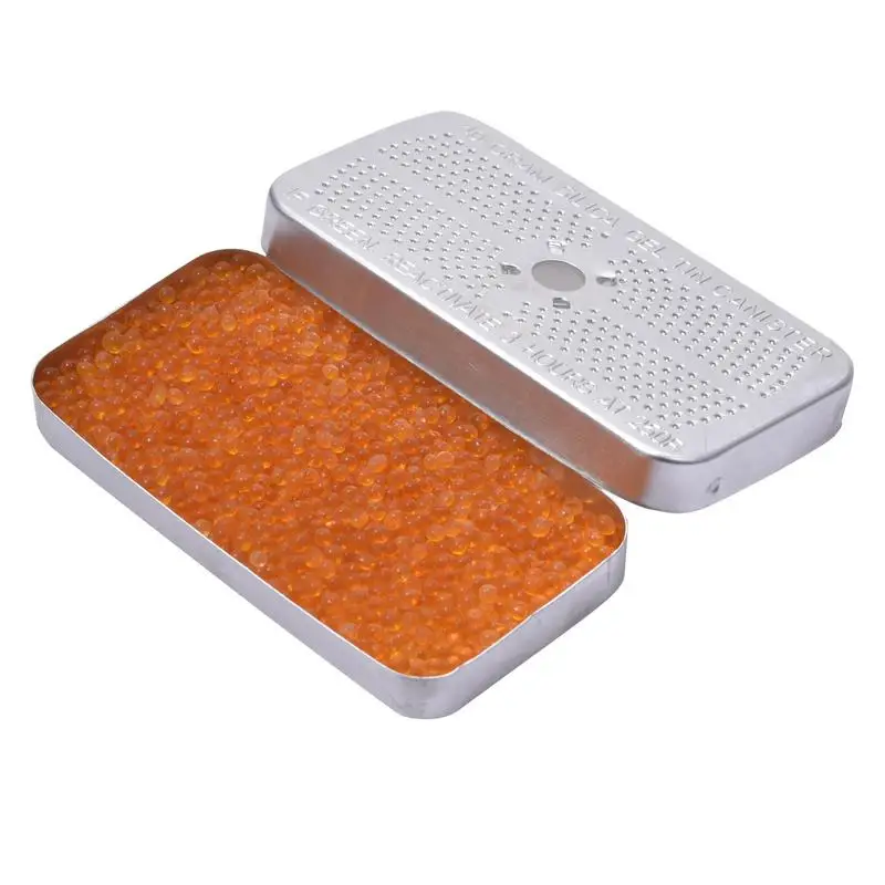 Silica Gel Dehumidifier Desiccant Car Aluminum Box Desiccant Tank Moisture-proof Dehumidification Box Silica Gel Beads Reusable silica gel desiccant moisture absorber