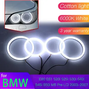 LED Angel Eyes Tuning Für BMW 5 Series E60 E61 Pre LCI Scheinwerfer 520i  530i 540i 550i 525i 545i Halo ringe Kit DRL Zubehör - AliExpress