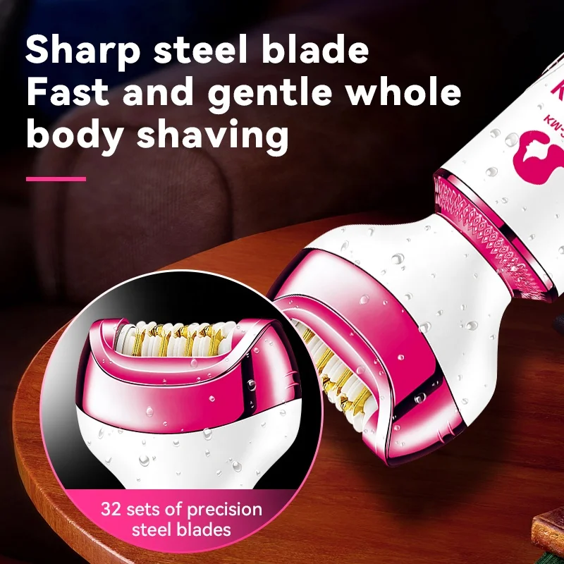 KEMEI Km-2192 Rechargeable Professional Epilator Hair Removal Electric Hair Epilator Lady Shaver For Women 2