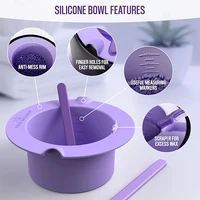 Wax Warmer Thickening Heat-resistant Silicone Bowls Hair Removal Wax Replacement Pot Bowls Hair Removal Reusable Waxing Pot Bowl 1