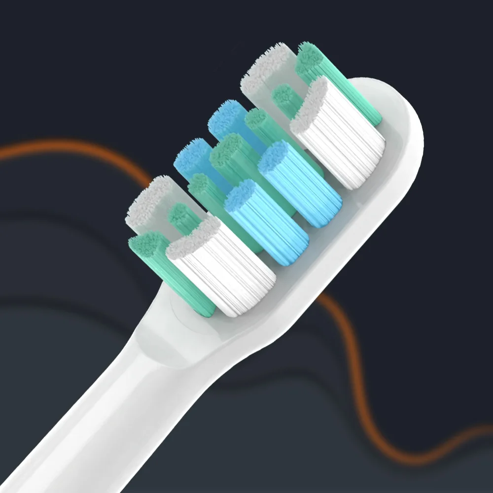 para xiaomi sonic escova de dentes elétrica bicos cabeças de escova de dentes de substituição de alta densidade