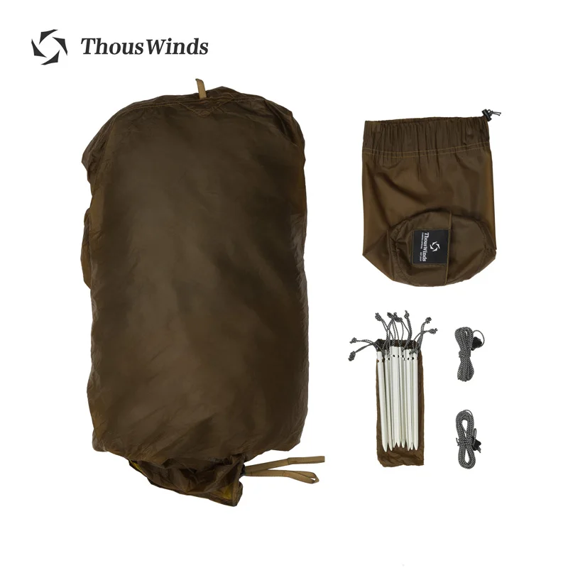 Camping Tent Thous Winds Capricorns 2 Person Tent Ultralight Hiking Backpack Tent Camping Pyramid Outdoor 15D Ripstop Nylon Camp Tent
