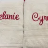 35x75cm Embroidered Hand Towels Personalized Name Monogrammed Handtowel Wedding Party Gift Towel Set Custom Name Cotton Towels 2