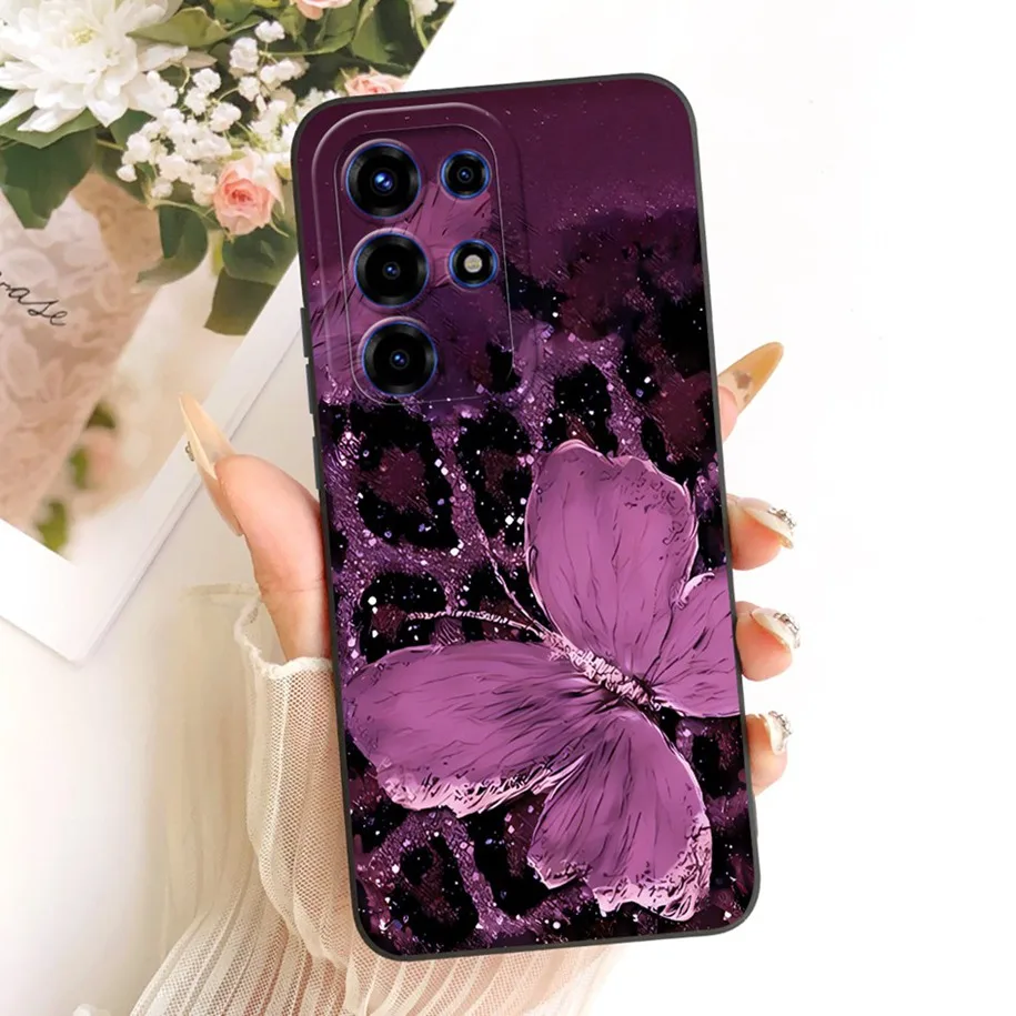 Floral Fashion Soft Silicone Bumper Phone Case in Pink