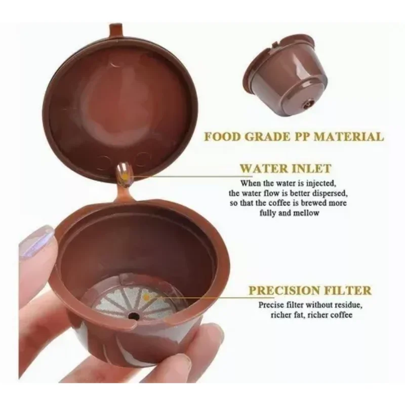 Dolce Flavored Coffee Filter Capsule 6-Pack-Reusable Spare Parts & Accessories