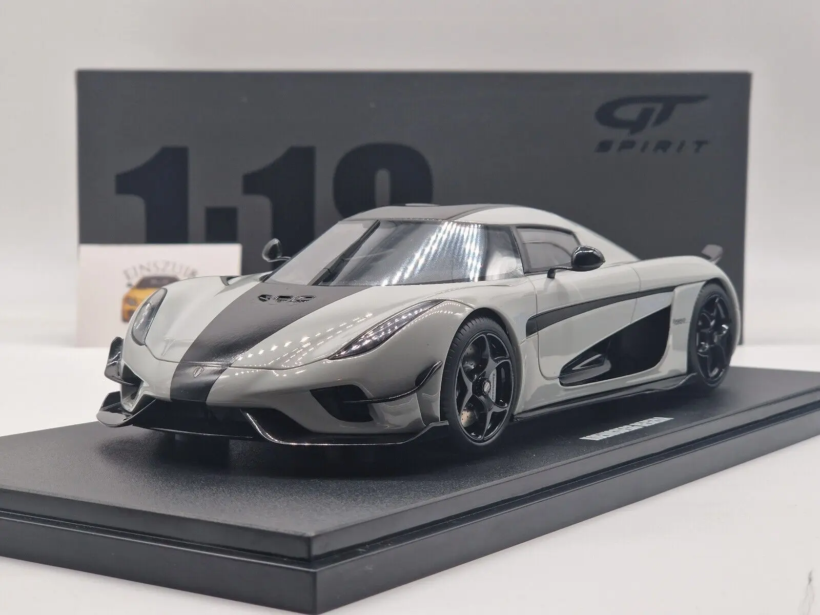 

Regera Black Line серая Азия эксклюзивная 1:18 GT Spirit CLDC026 • Новая и оригинальная каучуковая модель автомобиля коллекция ограниченный выпуск хобби игрушки