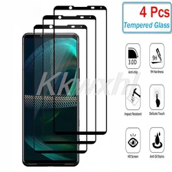 4 - Pack High - Density Tempered Glass Screen Protectors - Full Glass (Xperia5 II)