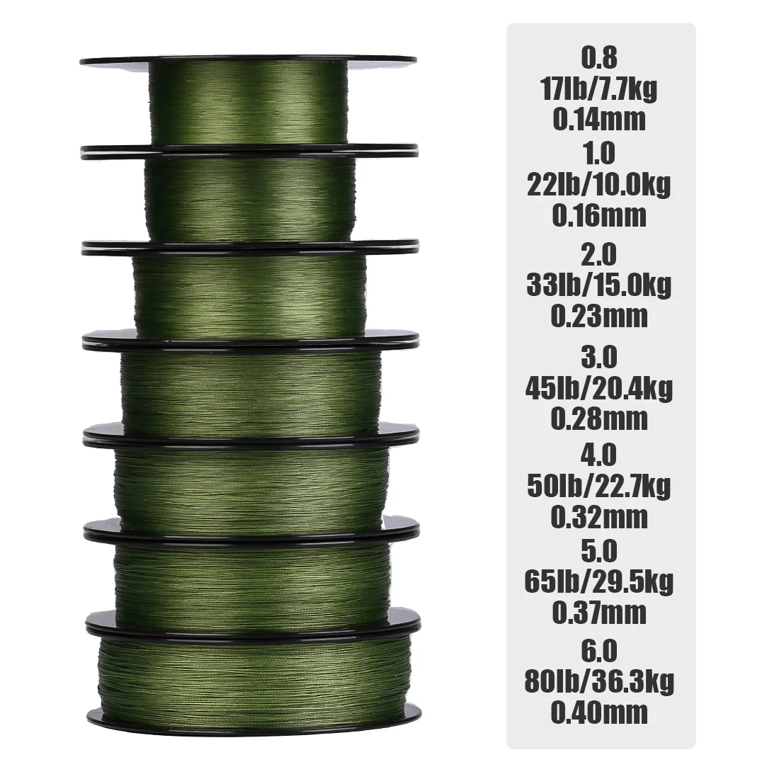 Ligne coulante SeaKnight Gravitation G9 II 300m/150m PTFE tressée étanche anti-UV mer