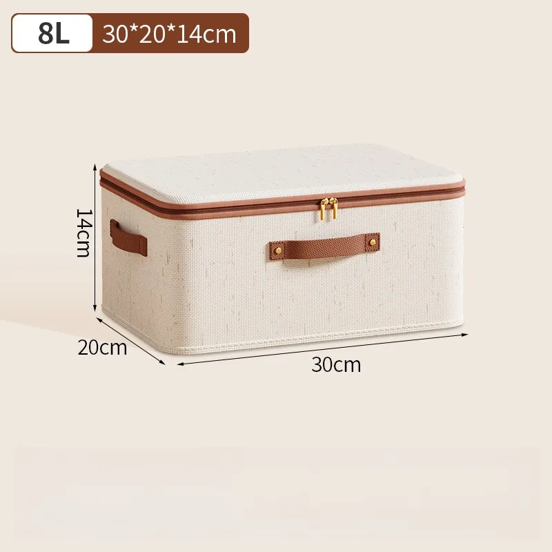 1Pcs Faltbare Organizer Lagerung Box Mit Deckel Große Kapazität Staubdicht Kleidung Organizer Hause Schrank Multi-funktionale Organizer – Detail 8