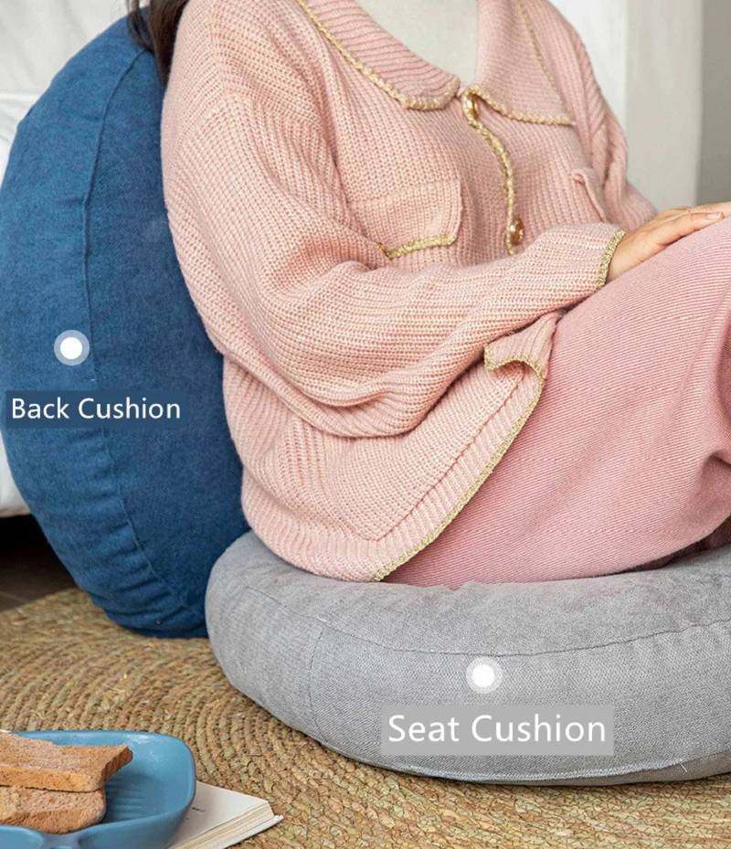Cuscino per sedile da pavimento grande meditazione Yoga rotondo Tatami tappetini per bambini tappetino Pouf divano sedia letto seggiolino auto cuscini posteriori cuscini