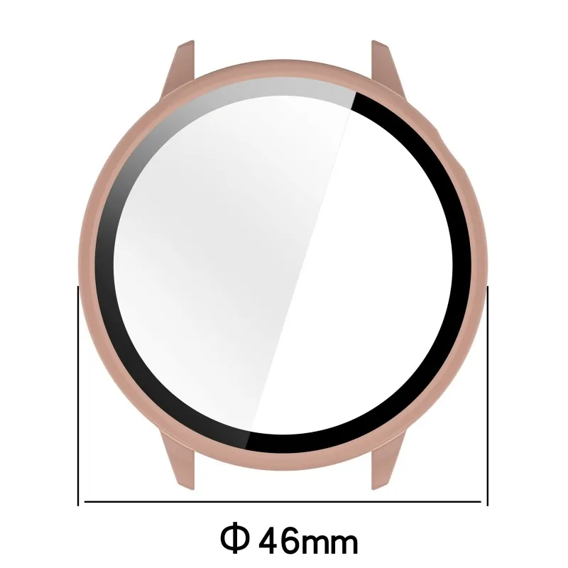 Premium Tempered Glass PC Case - Smart Watch Bumper Protective Cover