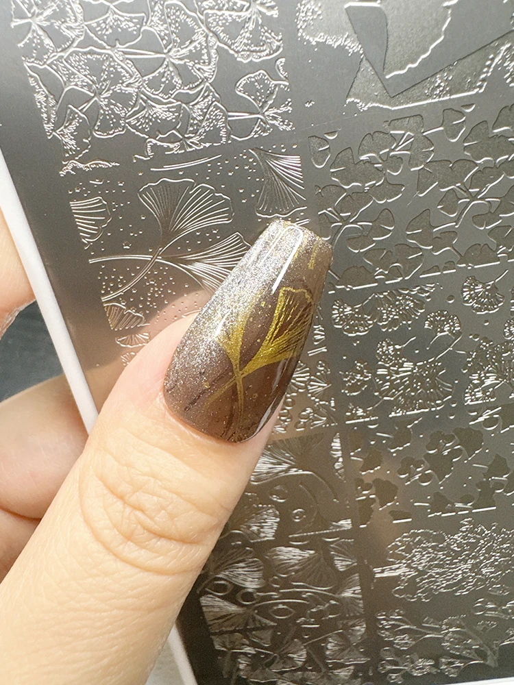 Description Picture 2 of itemXMQ NAIL ART STAMPING PLATES LEAVES IMAGE TEMPLATES