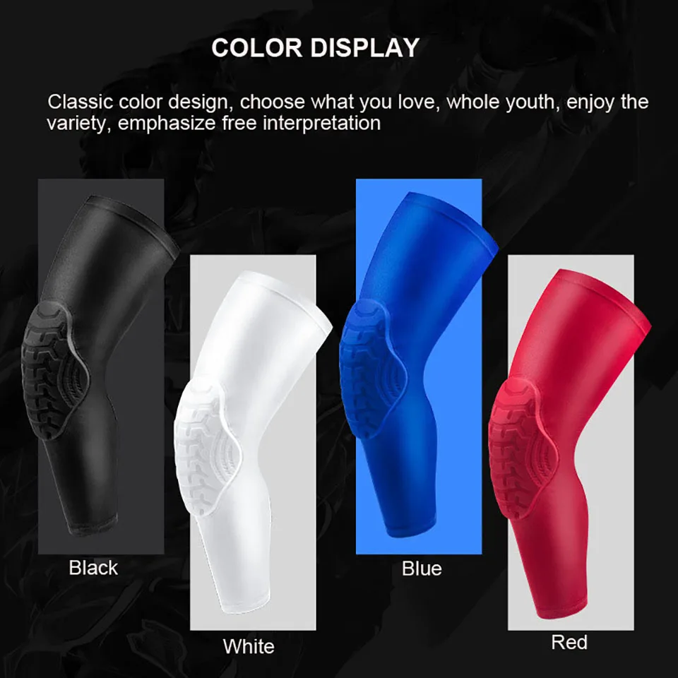 1Pcs Breathable Sports Football Basketball Knee Pads Snake Phosphorus Knee Brace Leg Sleeve Calf Compression Knee Support