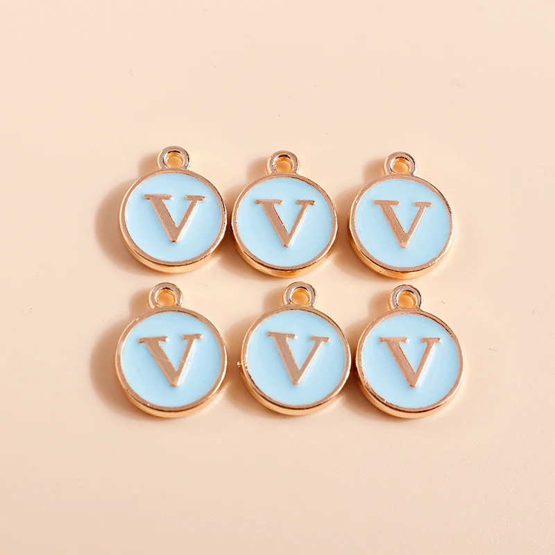 10 Stück, 4 Farben, niedliches Mini-Alphabet, 26 Buchstaben, Charms-Anhänger für DIY-Namen, Schmuck, Halskette, Armband, Ohrringe, Geburtstagsgeschenke – Detail 29