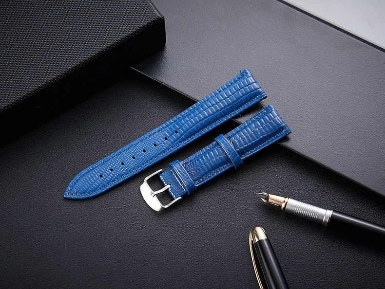 Universal Leather Watch Strap - Premium Waterproof Band with Installation Tool