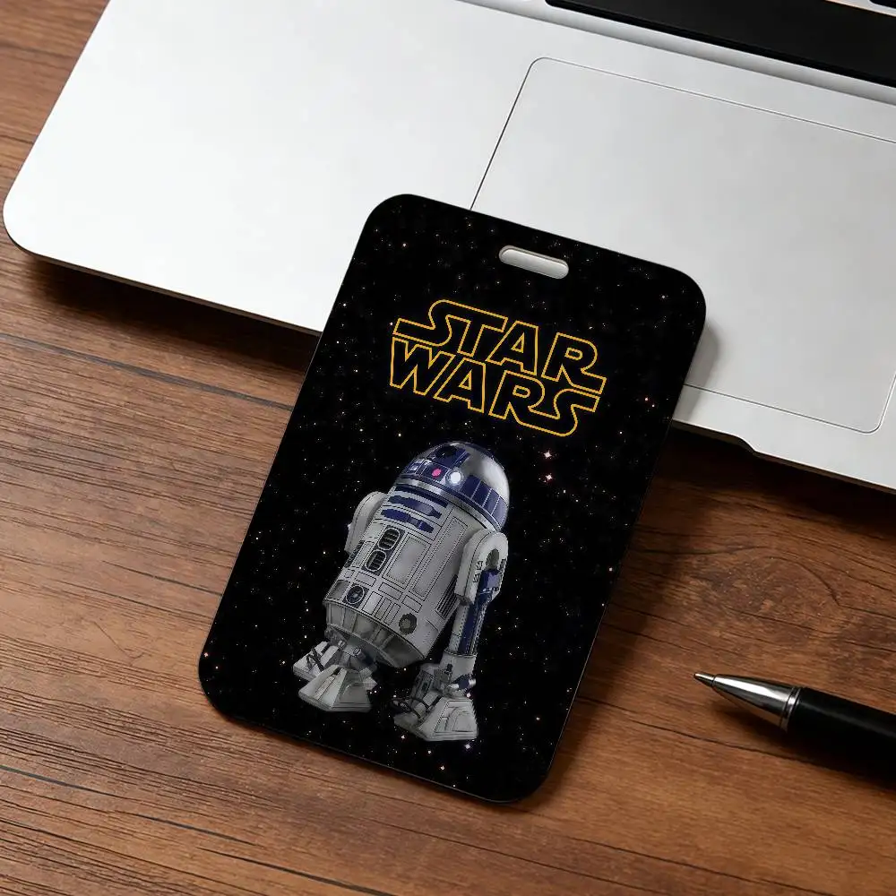Fun Film R2-D2 Star Wars Fanart Ausweishalter für Kreditkarten, Visitenkarten und Ausweise mit Umhängeband und Schlüsselanhänger – Detail 14
