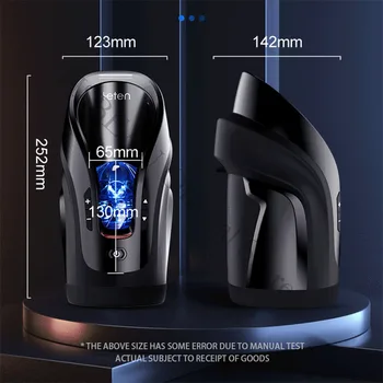 THRUSTING-PRO Automatic Sucking High Speed Thrusting Male Masturbator Machine Heating Vagina Masturbation Sex Toys For Men