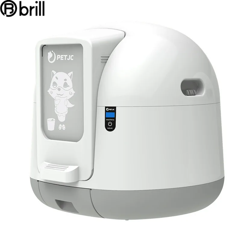 Automatic Cats Litter Box Fully Closed Feces Machine Splashproof Bedpan