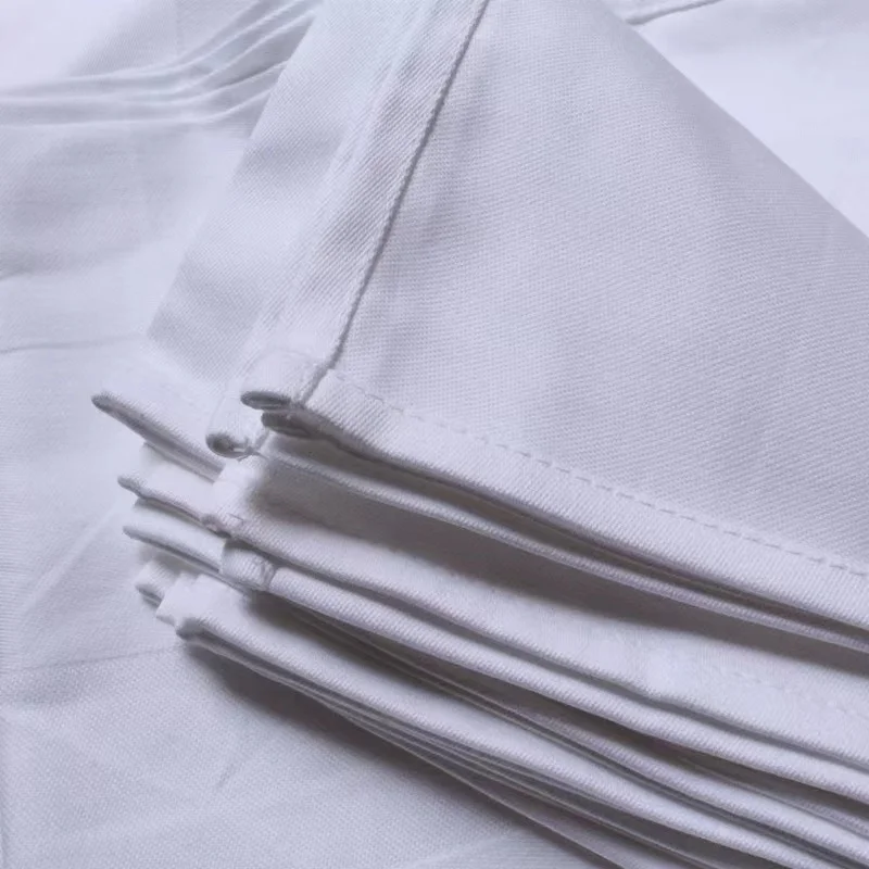 30-50cm Hotel Cotton Thick White Dinner Table Plates Handkerchief Cloth Fabric Napkin For Banquet Wedding Party Event Decor