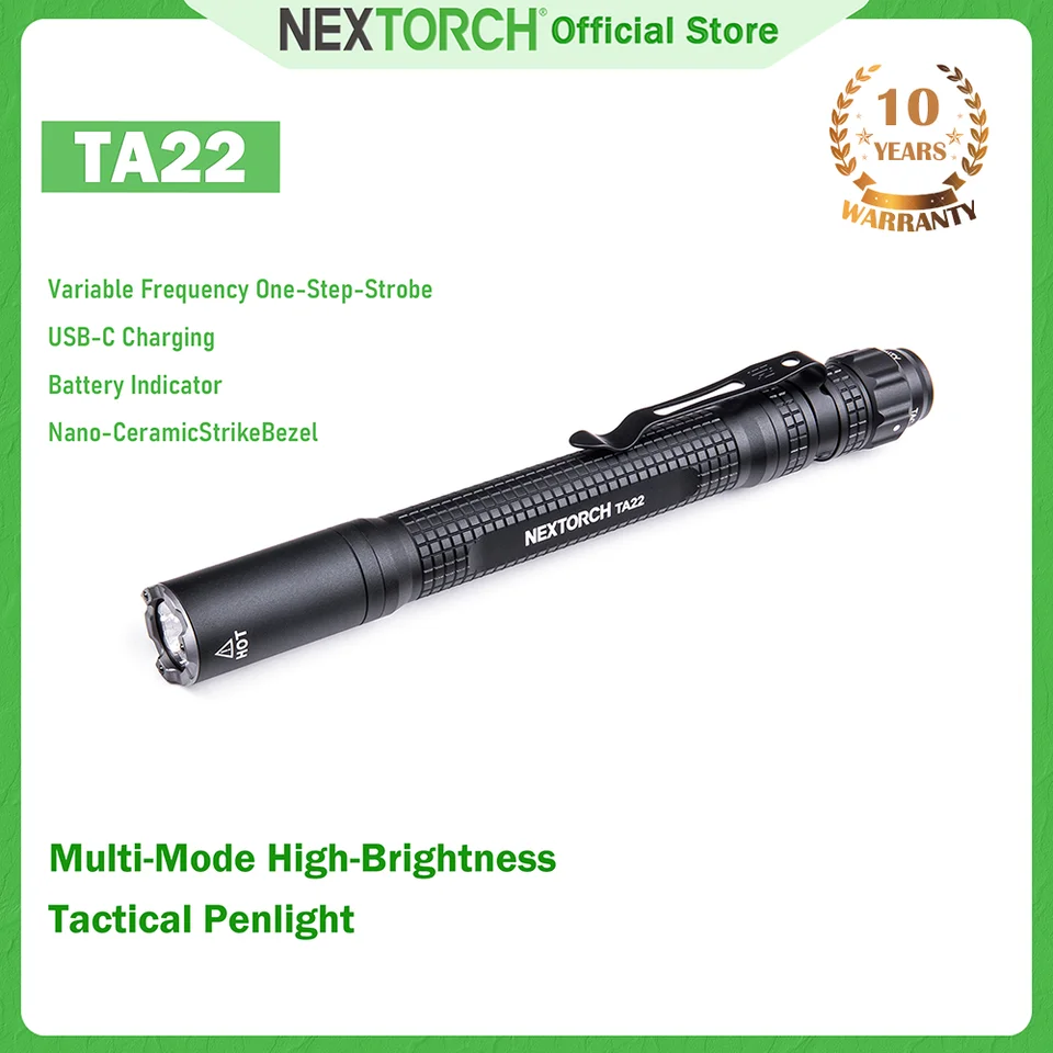 NEXTORCH TA70 EDC 懐中電灯 高輝度 3500ルーメン タクティカルライト