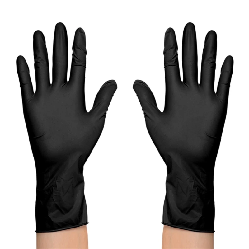 

100 шт., профессиональные одноразовые нитриловые перчатки, пищевые безопасные кухонные перчатки для выпечки, бытовой инструмент