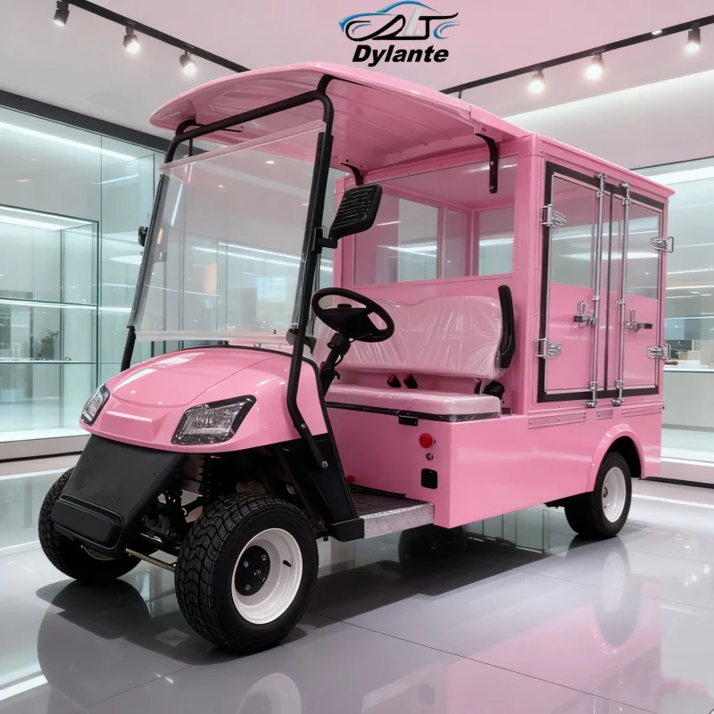 Newest 60V Adults Scooter Lithium Battery Golf Car Off Road Beach Buggy Electric Golf Cart Folding Cargo Car With Rear Cargo Box